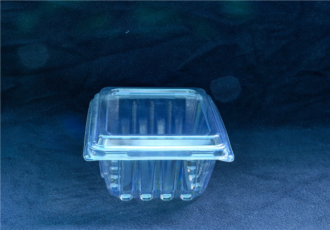 Clear plastic fruit packaging box